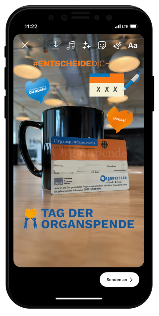 Tag der Organspende: Story Sticker