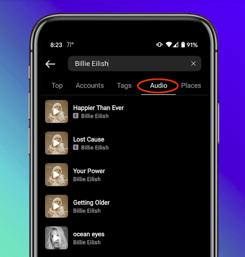 Instagram: Neue Audiobibliothek macht Content besser auffindbar