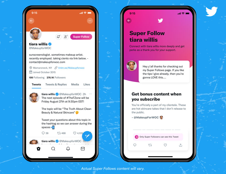 Twitter: Einführung von Super Follows