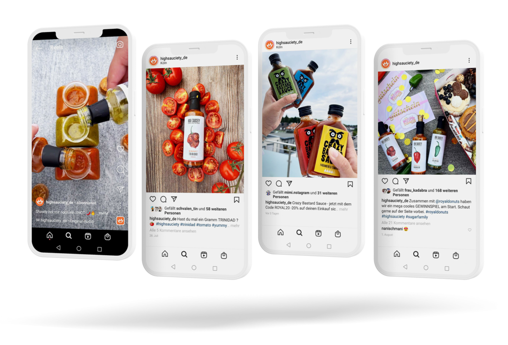 High Sauciety Social Media Auftritt